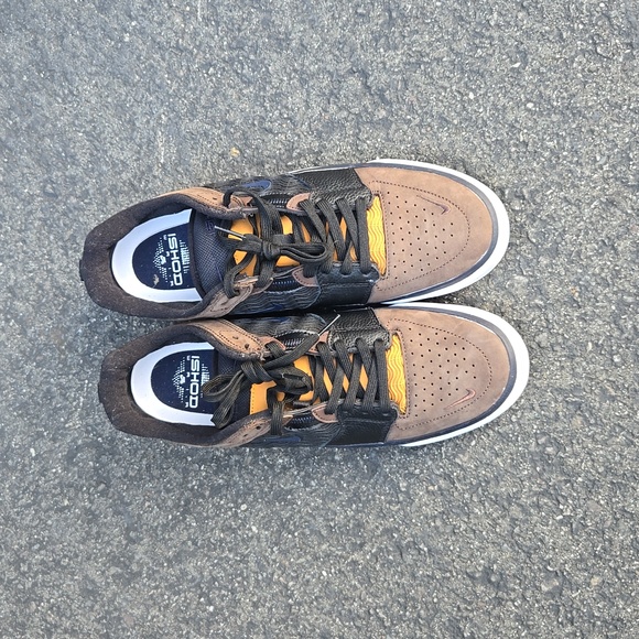 NIKE SB ISHOD PRM - BAROQUE BROWN & BLACK SKATE SHOES BARBOQUE BROWN & BLACK - Picture 2 of 7